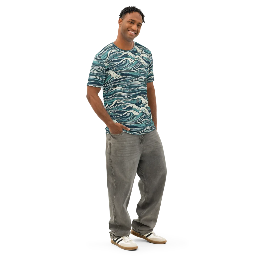 Breaker’s Ledger on Men's Cotton Crew Neck T-Shirt — Right Front