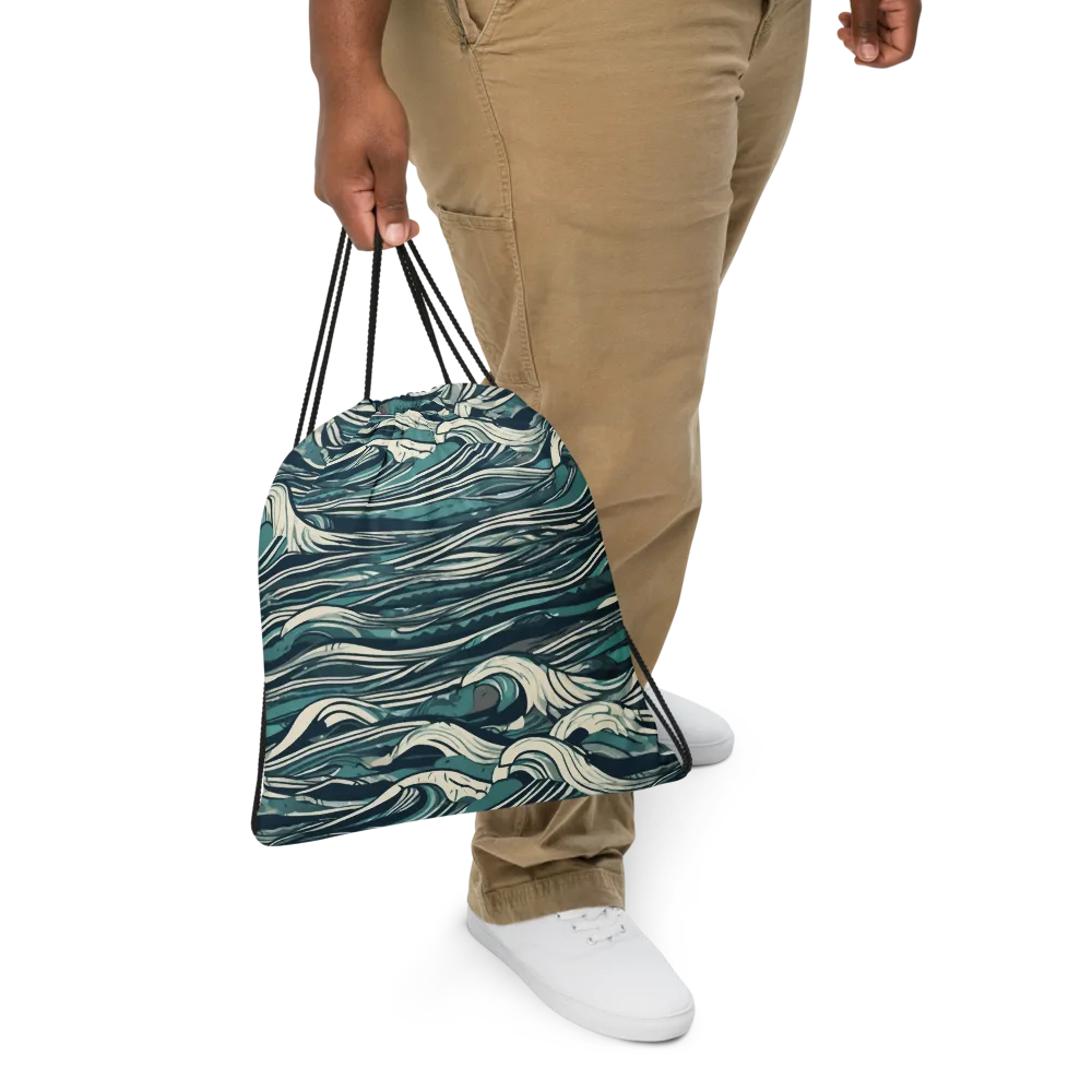 Breaker’s Ledger on Drawstring Bag — Front