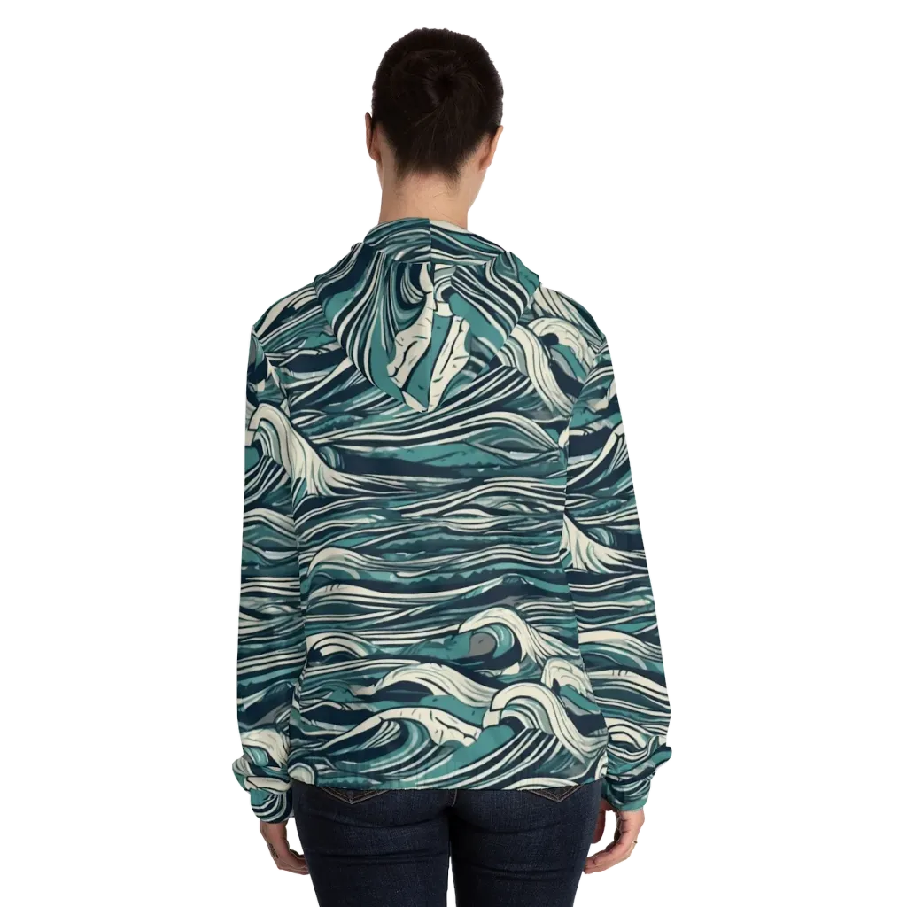 Breaker’s Ledger on Women's Full-Zip Hoodie — Back On Person