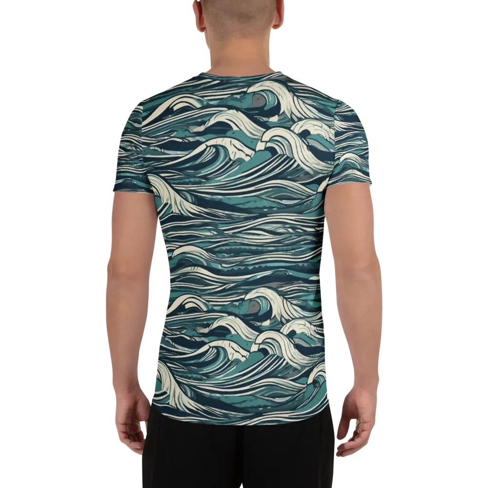 Breaker’s Ledger on Men's Athletic T-Shirt — Back