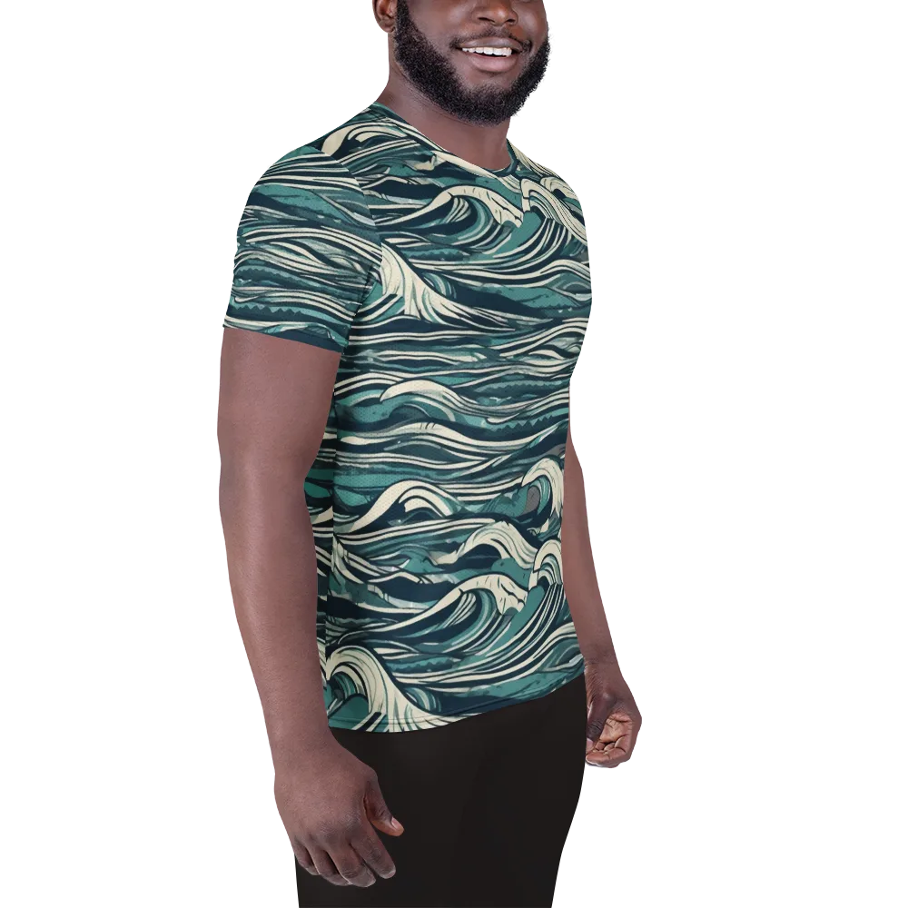 Breaker’s Ledger on Men's Athletic T-Shirt — Right