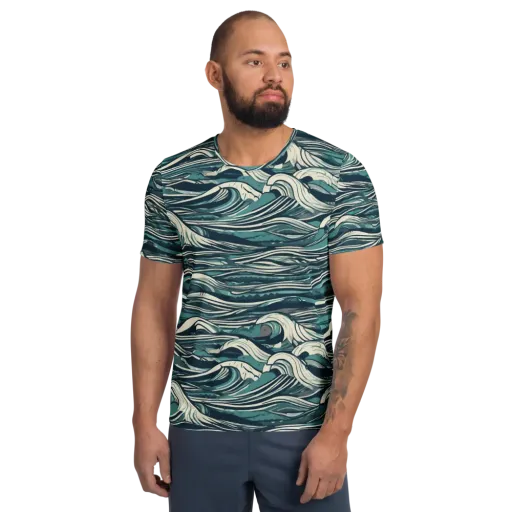 Breaker’s Ledger on a Men's Athletic T-Shirt