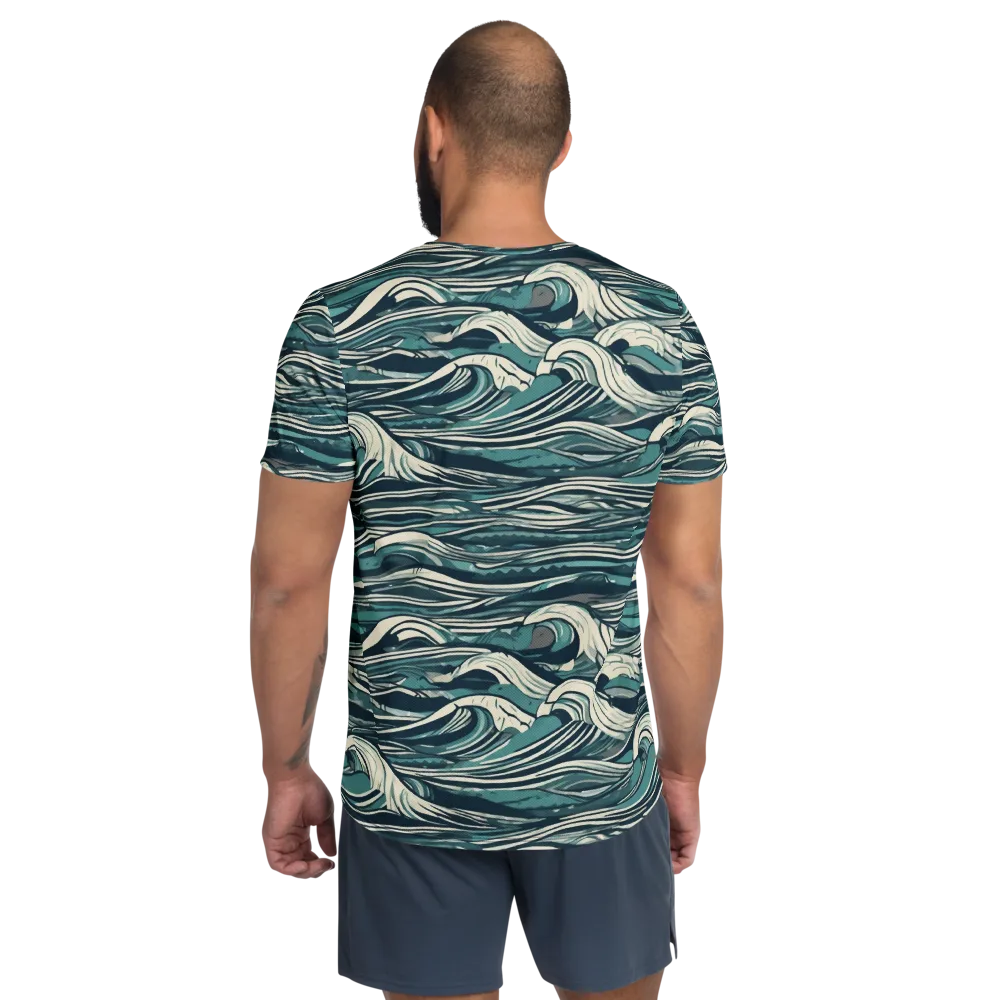 Breaker’s Ledger on Men's Athletic T-Shirt — Back