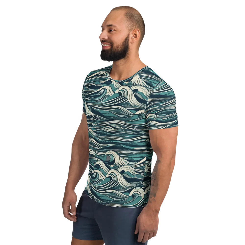 Breaker’s Ledger on Men's Athletic T-Shirt — Left