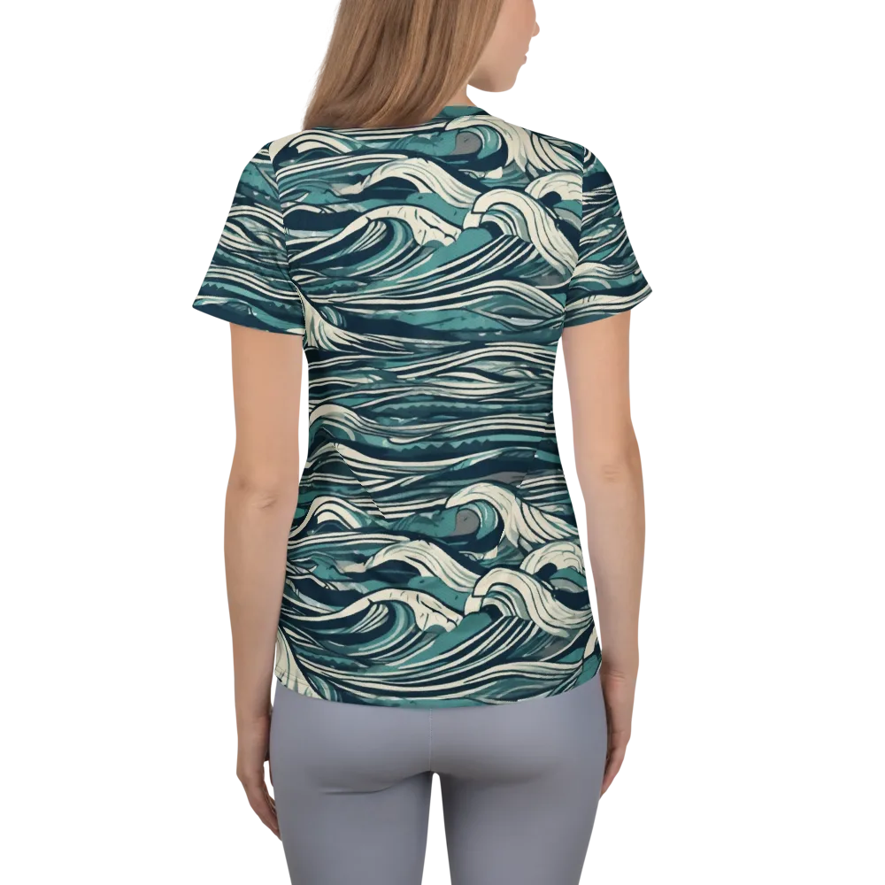 Breaker’s Ledger on Women's Athletic T-Shirt — Back