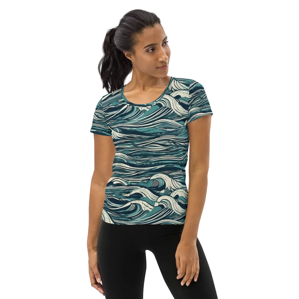 Breaker’s Ledger on Women's Athletic T-Shirt — Front