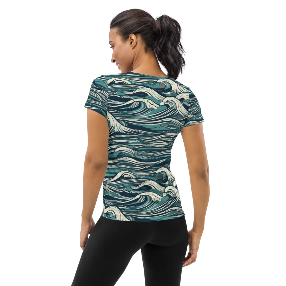 Breaker’s Ledger on Women's Athletic T-Shirt — Back
