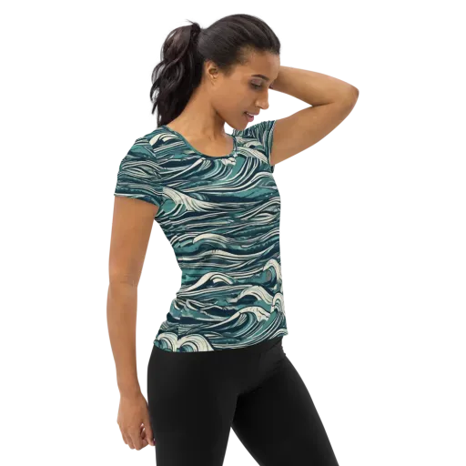 Breaker’s Ledger on a Women's Athletic T-Shirt