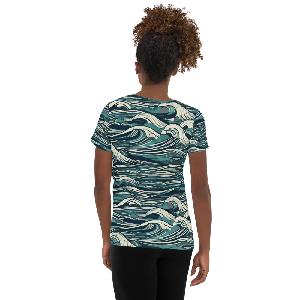 Breaker’s Ledger on Women's Athletic T-Shirt — Back