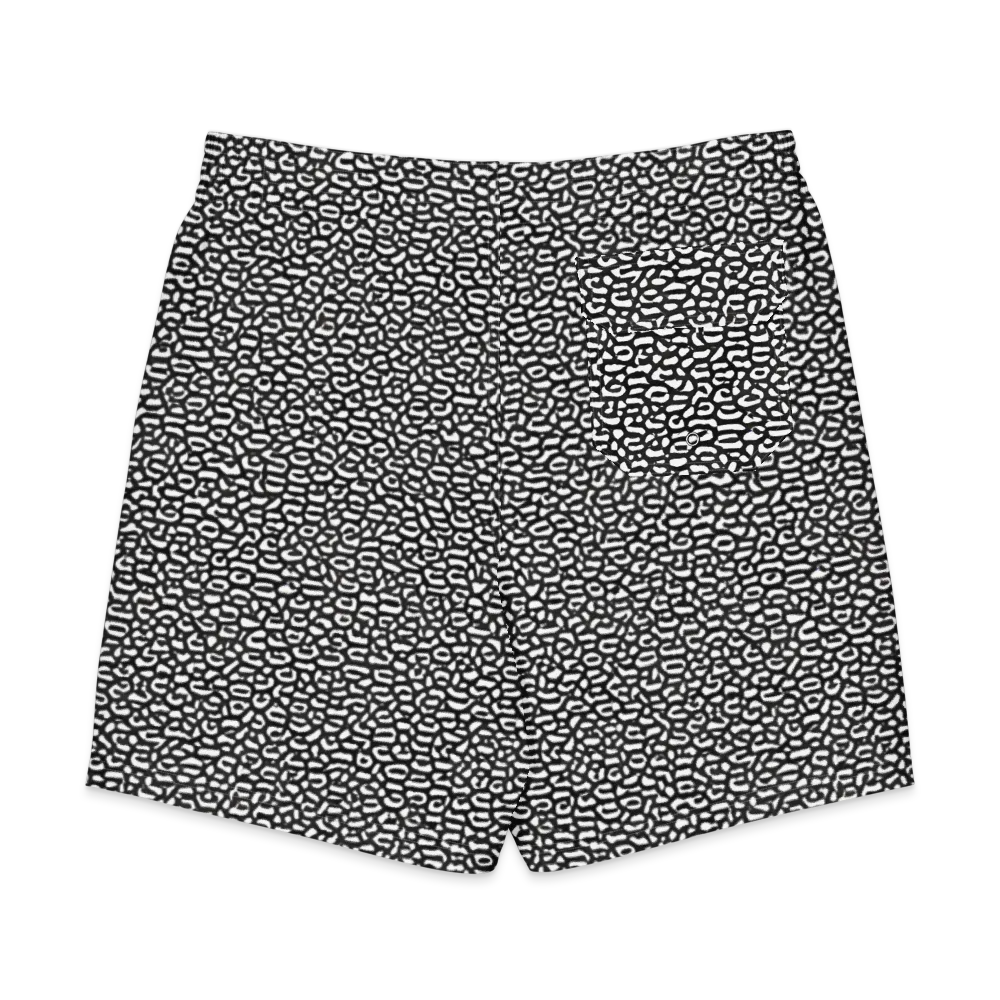 Inkstone Maze on Men's Board Shorts — Back