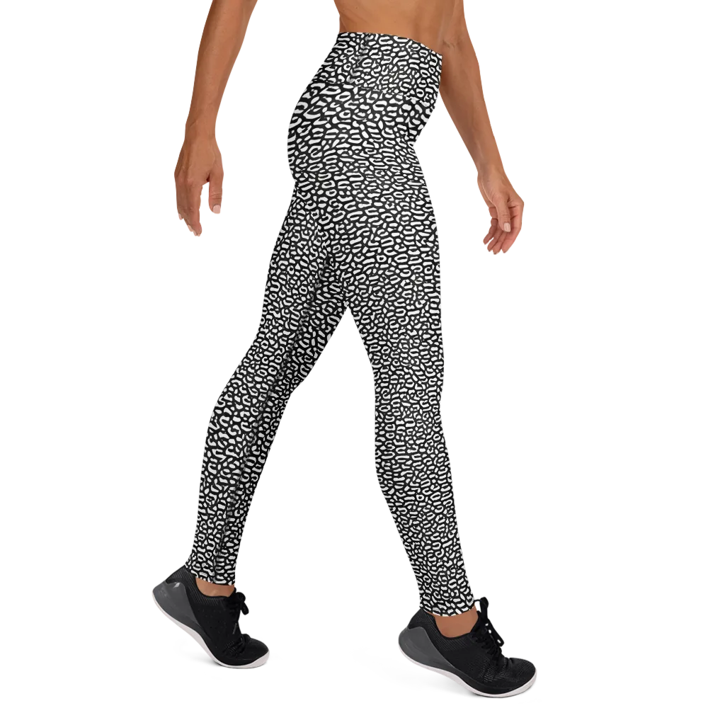 Inkstone Maze on Yoga Leggings — Right