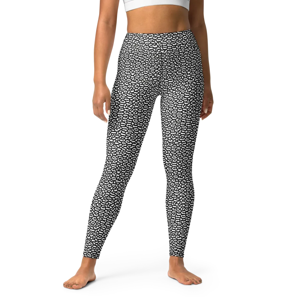 Inkstone Maze on Yoga Leggings — Front