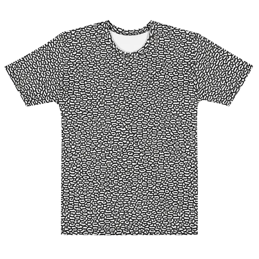 Inkstone Maze on Men's Cotton Crew Neck T-Shirt — Front