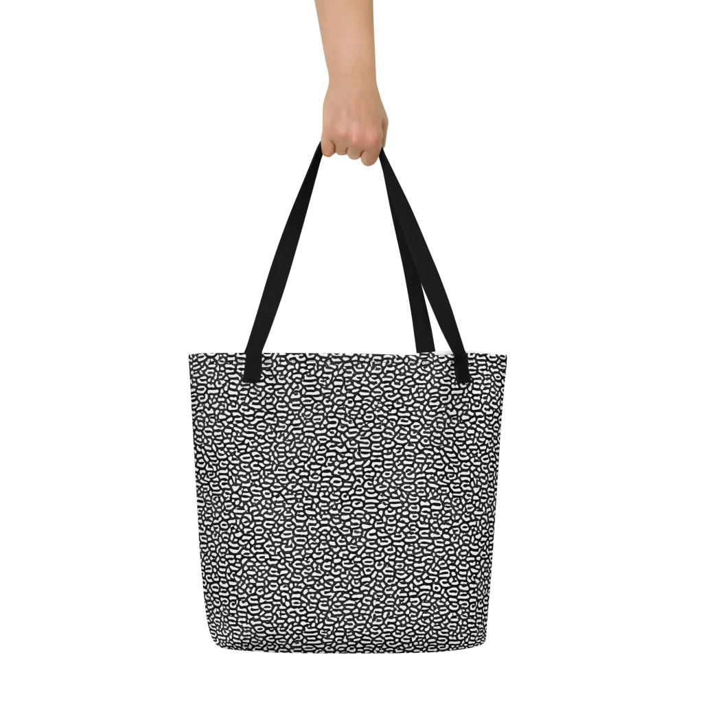 Inkstone Maze on Large Tote Bag W/ Pocket — Front