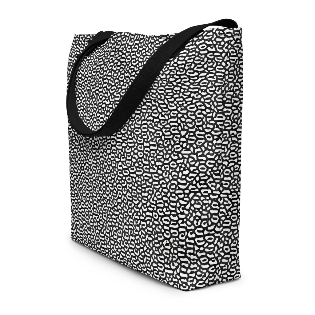 Inkstone Maze on Large Tote Bag W/ Pocket — Front