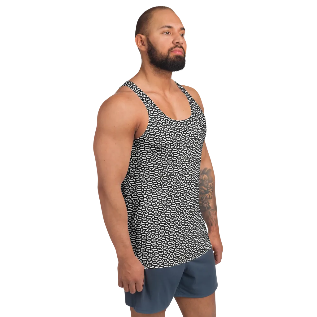 Inkstone Maze on Men's Tank Top — Right Front