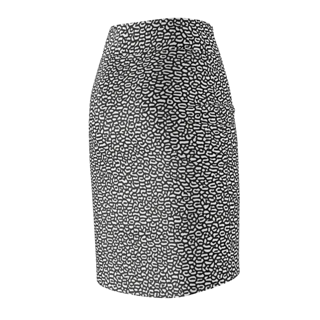 Inkstone Maze on Pencil Skirt — Back Side