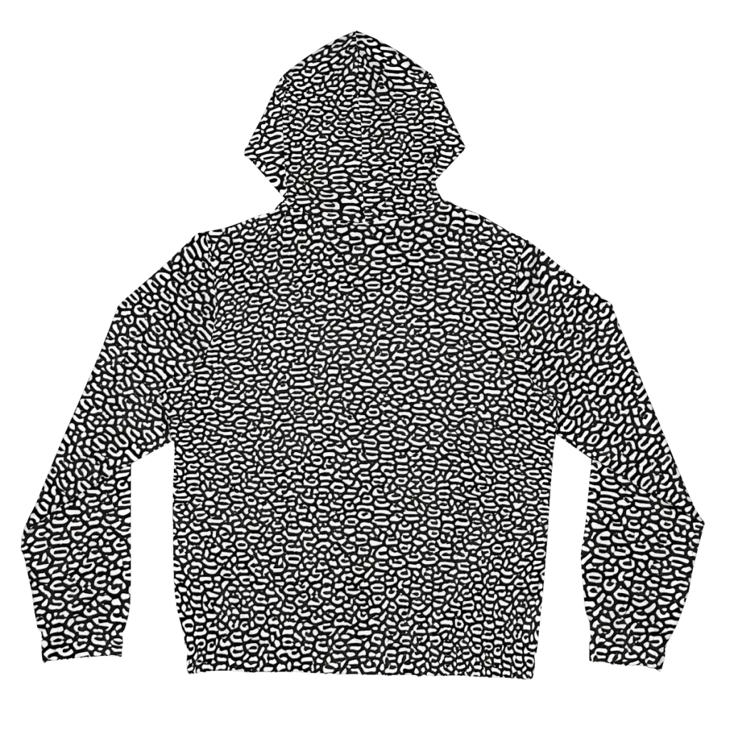 Inkstone Maze on Women's Full-Zip Hoodie — Back