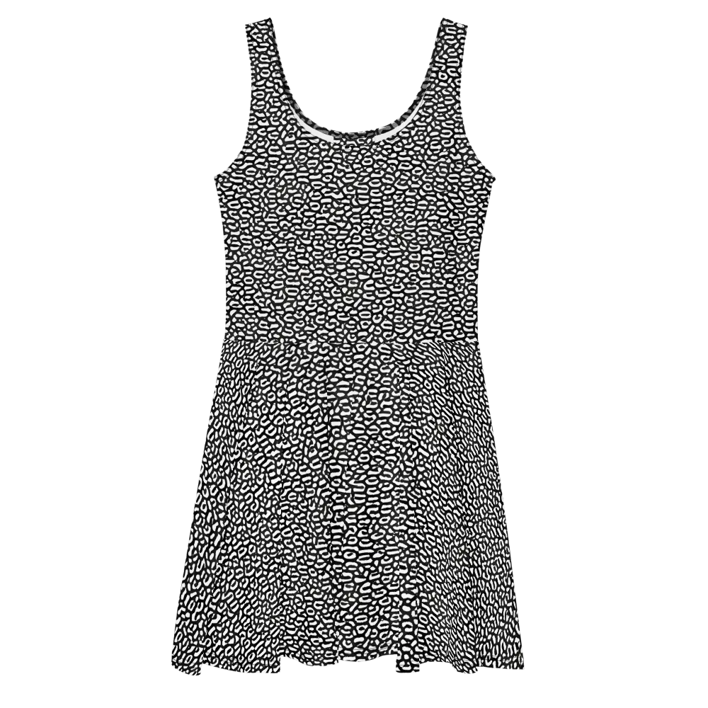 Inkstone Maze on Skater Dress — Front