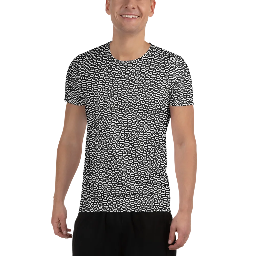 Inkstone Maze on Men's Athletic T-Shirt — Front