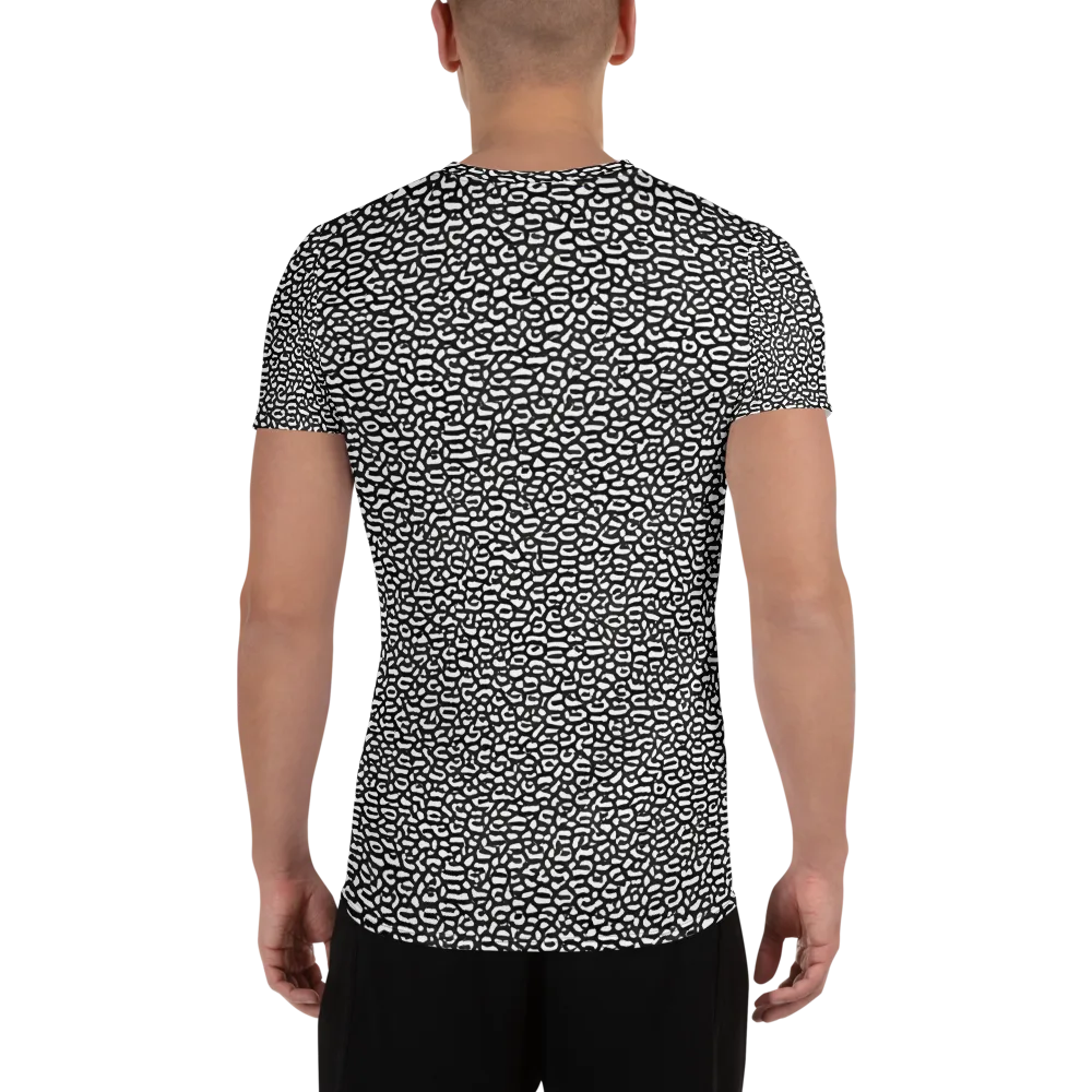 Inkstone Maze on Men's Athletic T-Shirt — Back