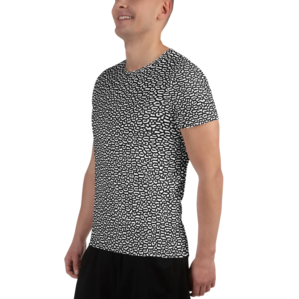 Inkstone Maze on Men's Athletic T-Shirt — Left