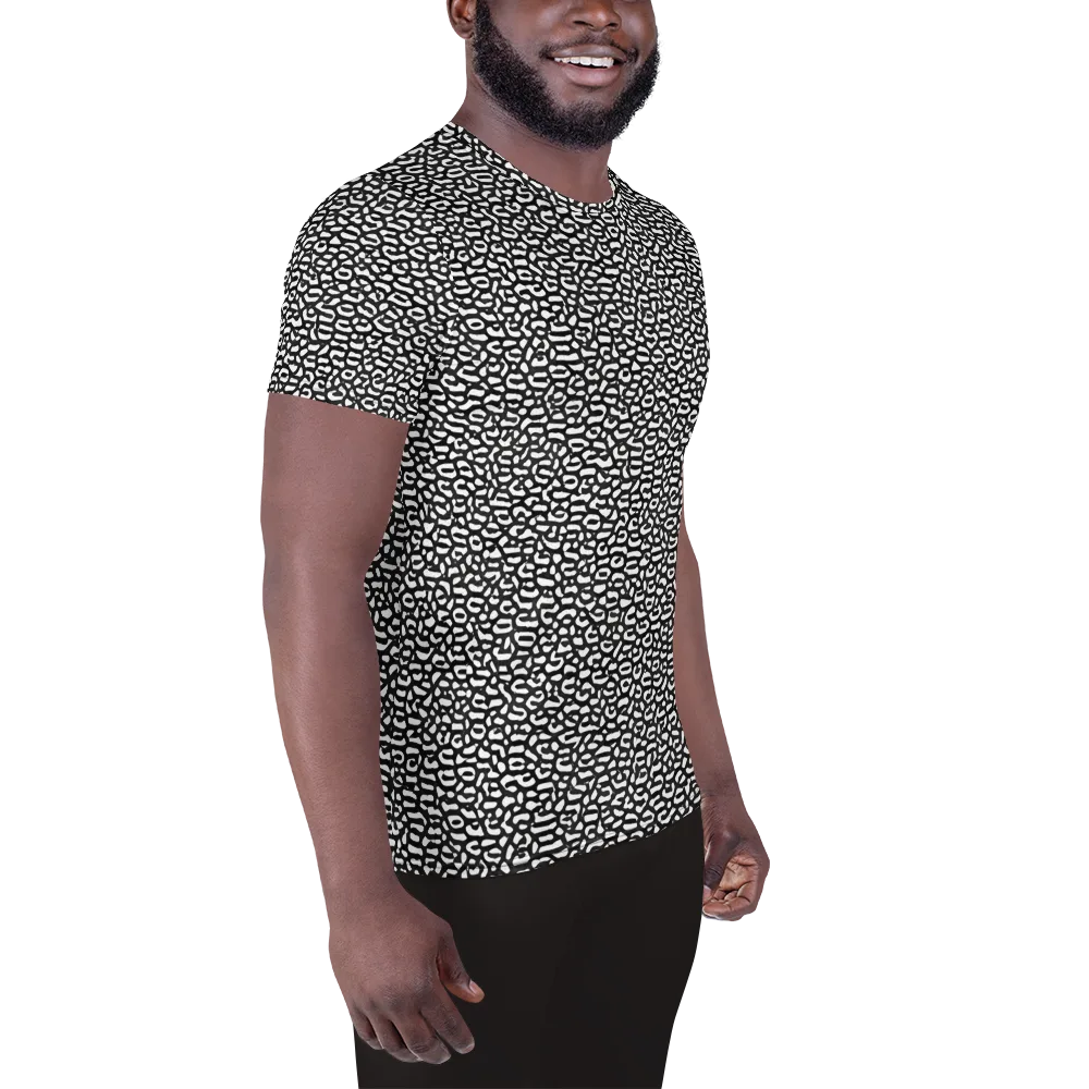 Inkstone Maze on Men's Athletic T-Shirt — Right