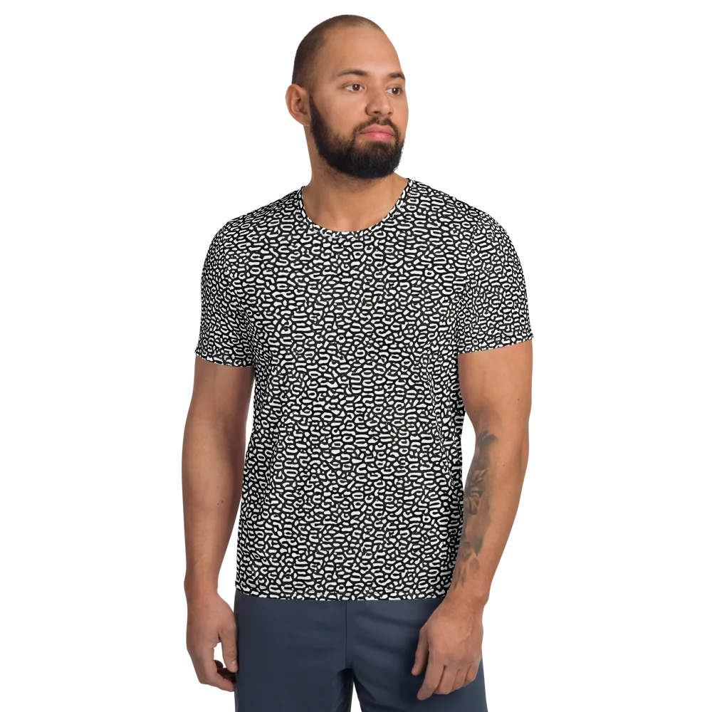 Inkstone Maze on Men's Athletic T-Shirt — Front