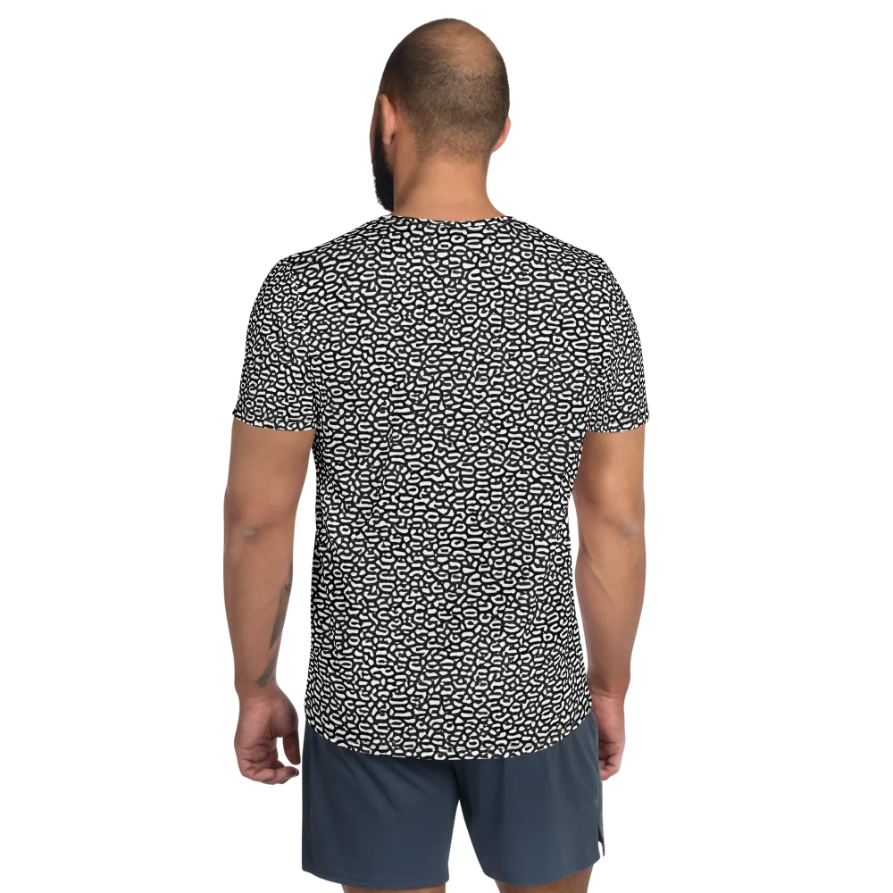 Inkstone Maze on Men's Athletic T-Shirt — Back