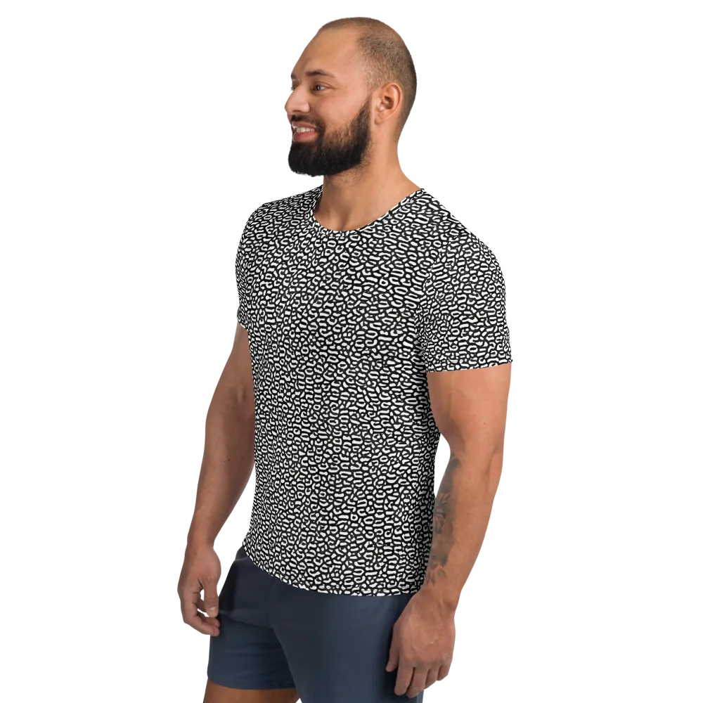 Inkstone Maze on Men's Athletic T-Shirt — Left