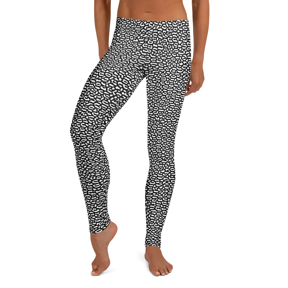 Inkstone Maze on Leggings — Front