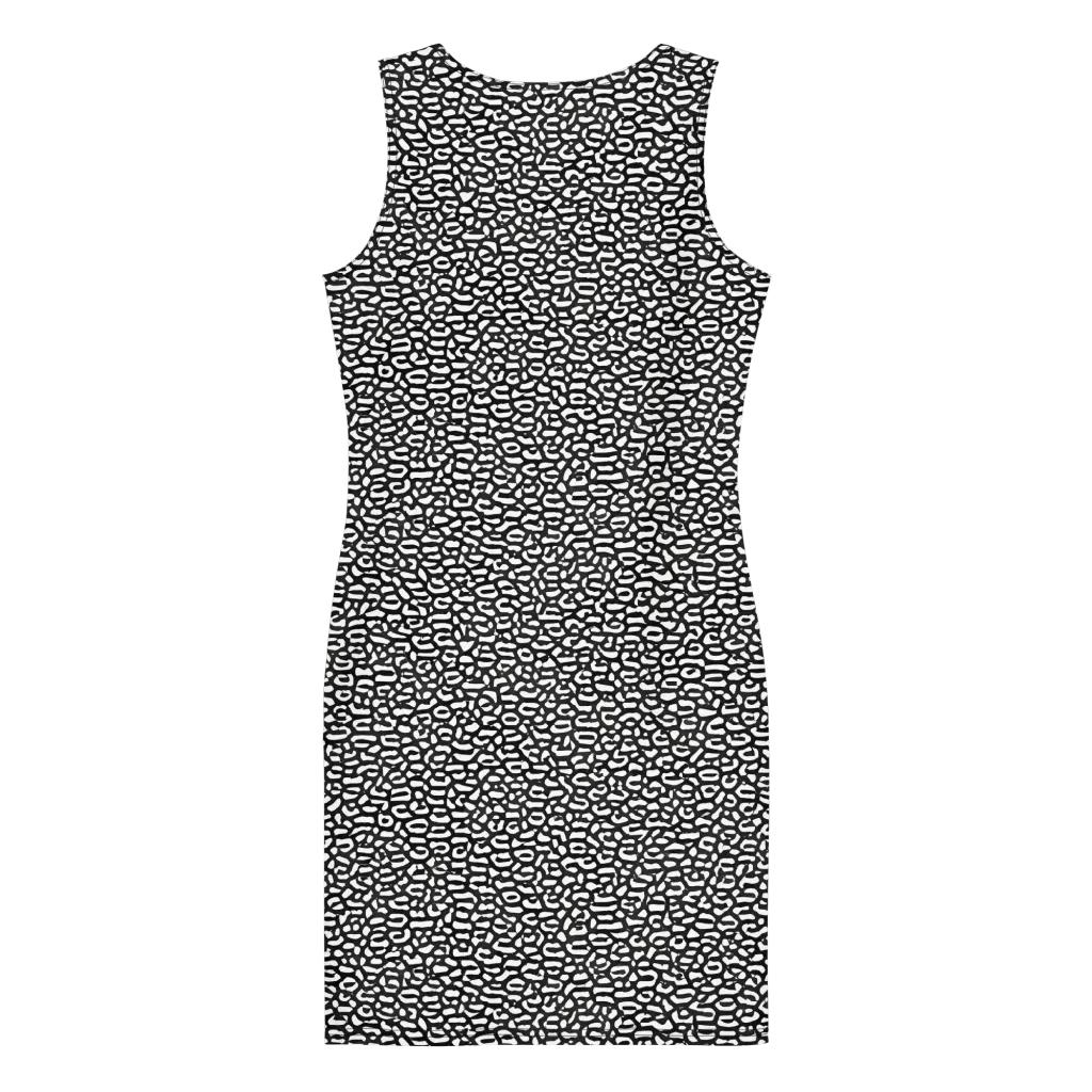 Inkstone Maze on Bodycon Dress — Back