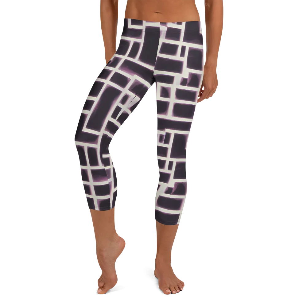 Velvet Circuit on Capri Leggings — Front