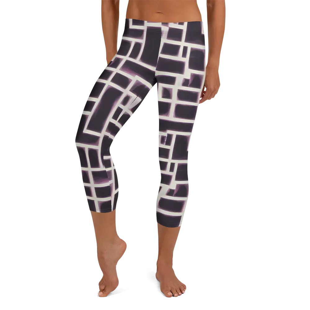 Velvet Circuit on Capri Leggings — Front