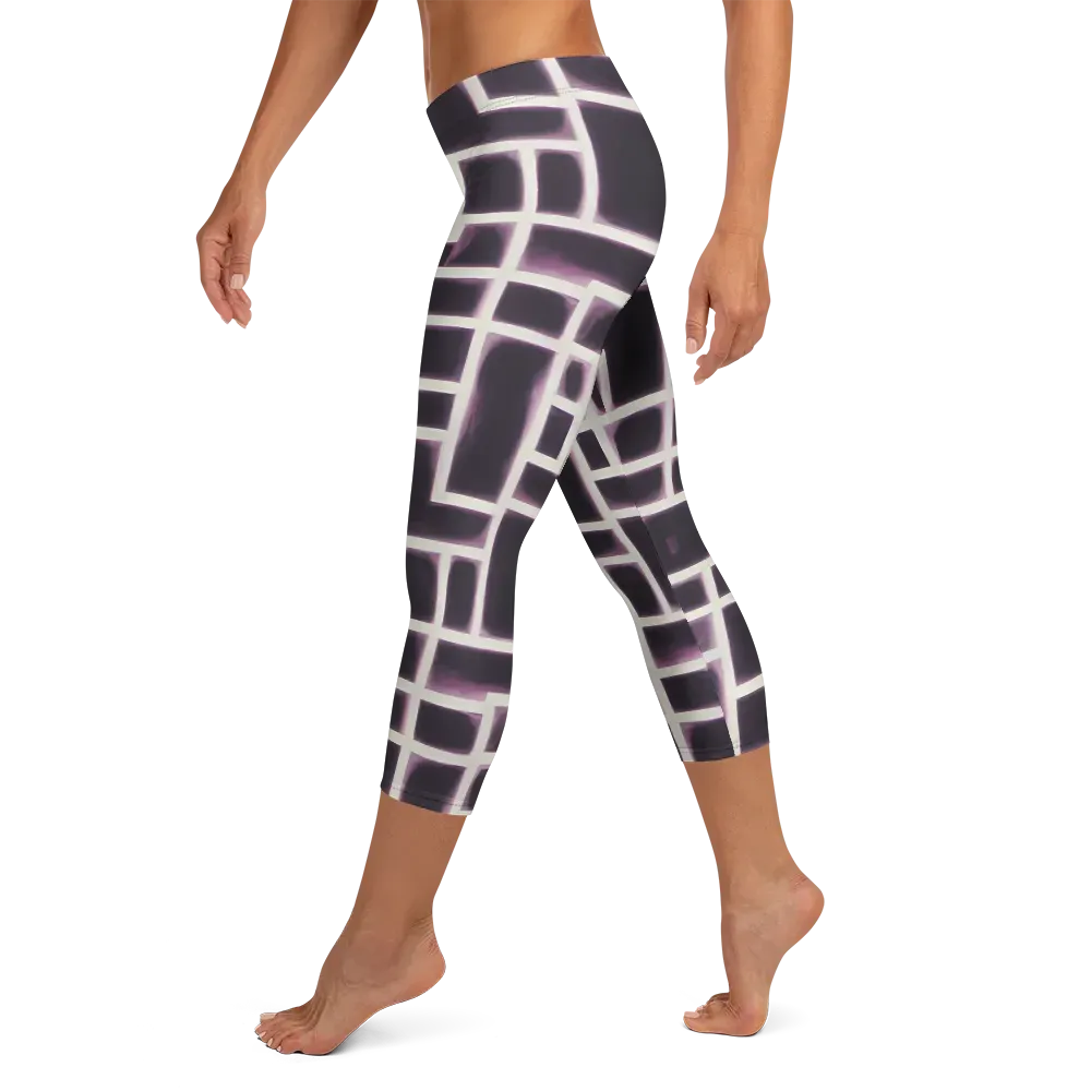 Velvet Circuit on Capri Leggings — Left