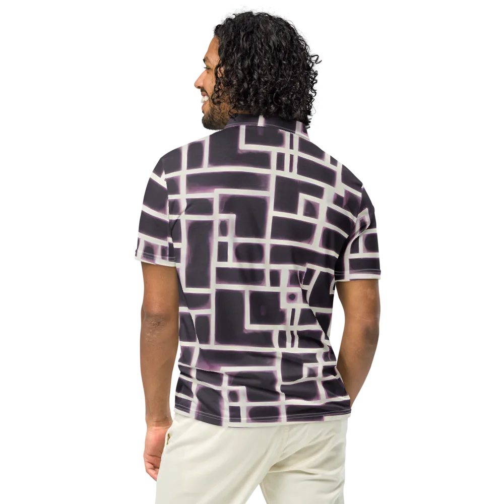 Velvet Circuit on Men's Slim Fit Polo Shirt — Back