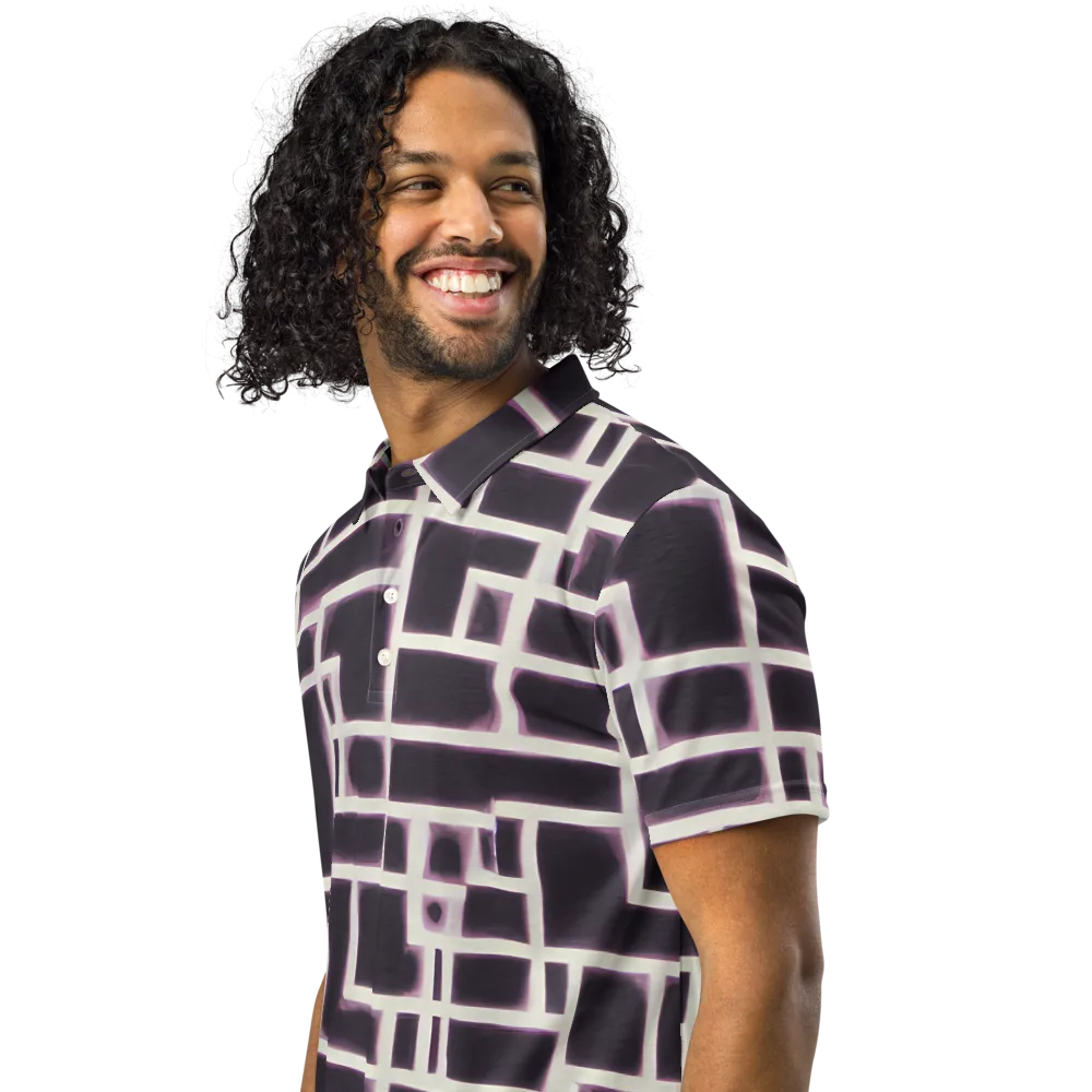 Velvet Circuit on Men's Slim Fit Polo Shirt — Left Front