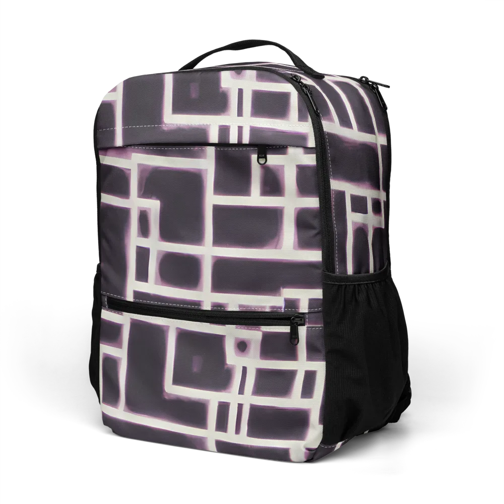 Velvet Circuit on Utility Backpack — Left Front