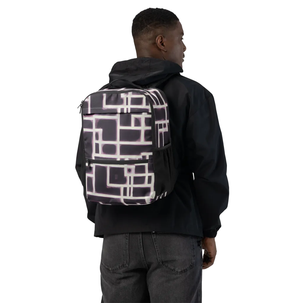 Velvet Circuit on Utility Backpack — Back