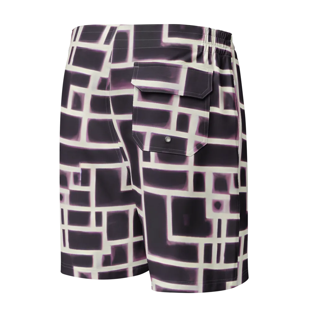 Velvet Circuit on Men's Board Shorts — Back