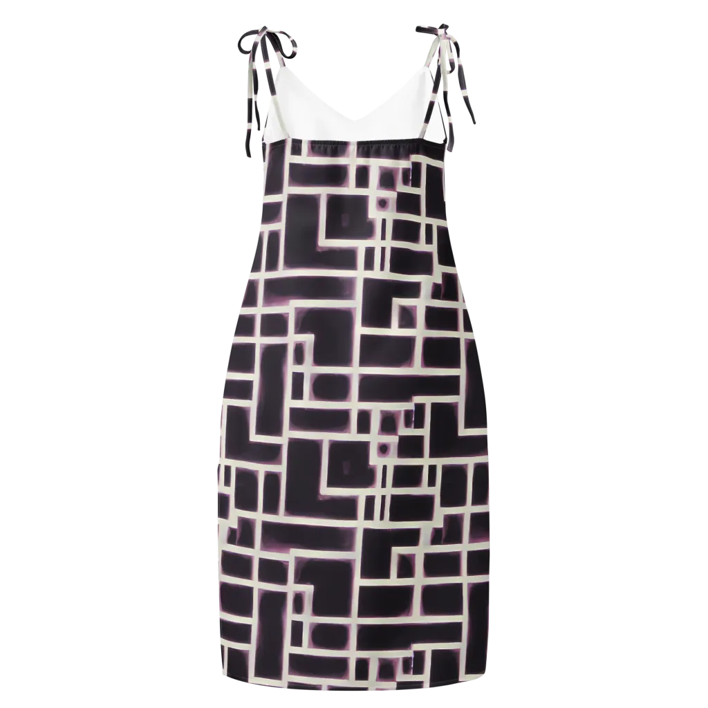 Velvet Circuit on Slip Dress — Back