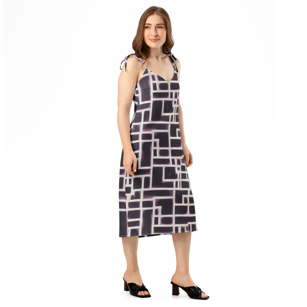 Velvet Circuit on Slip Dress — Right Front