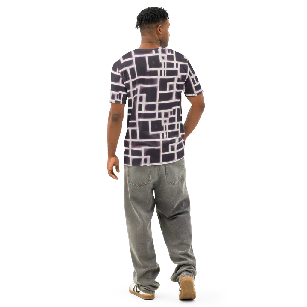 Velvet Circuit on Men's Cotton Crew Neck T-Shirt — Back