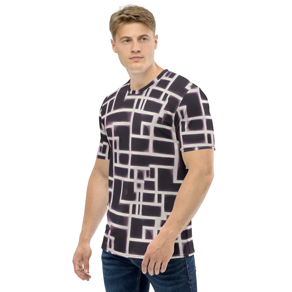 Velvet Circuit on Men's Crew Neck T-Shirt — Left