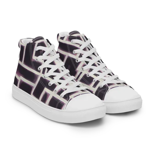 Velvet Circuit on a Men's High Top Canvas Shoes