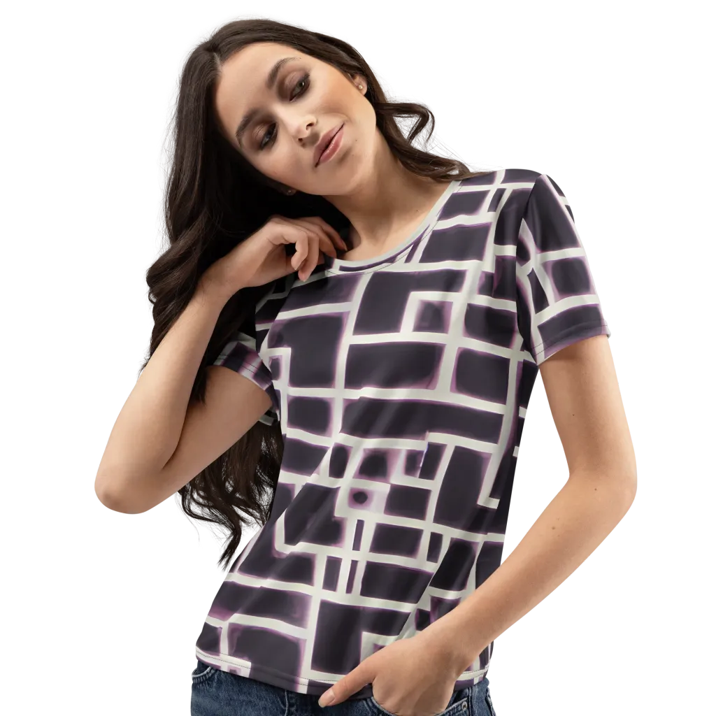 Velvet Circuit on Women's Crew Neck T-Shirt — Left Front