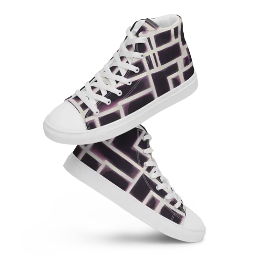 Velvet Circuit on a Women's High Top Canvas Shoes