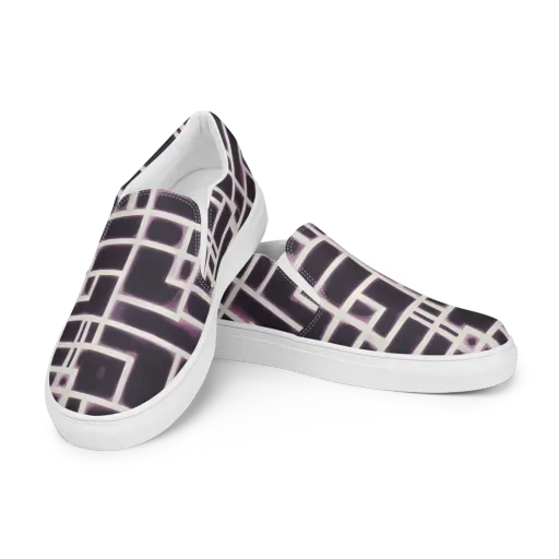 Velvet Circuit on a Men's Slip-On Canvas Shoes