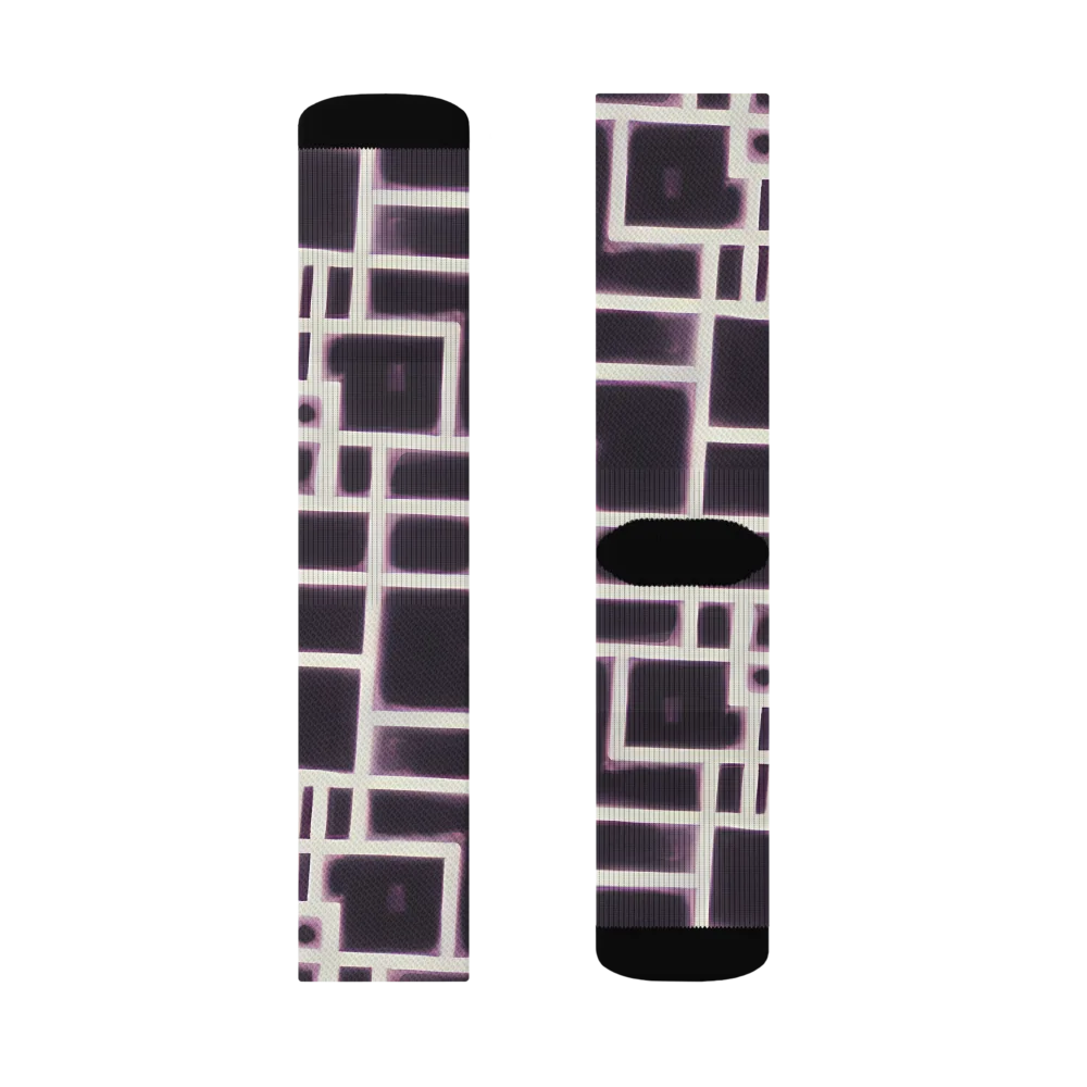 Velvet Circuit on Socks — Left Sock