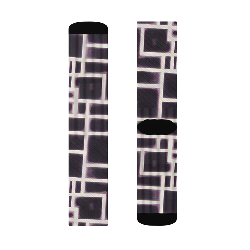 Velvet Circuit on Socks — Right Sock